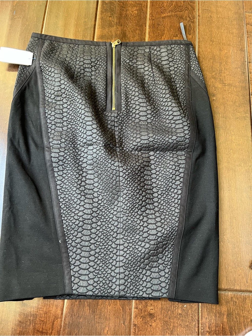 Ted Baker Black Snake Texture Pencil Skirt - Picture 3 of 6
